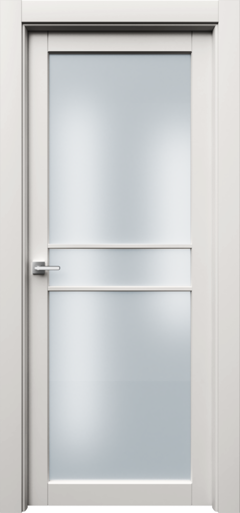 Двери в интерьере - Дверь Ронда-2 R3 эмаль RAL 9010, сатинат