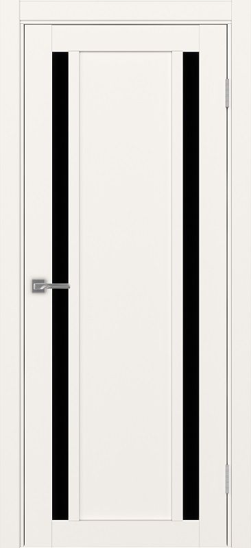 Двери в интерьере - Дверь Эко 522.212 бежевый, lacobel черный