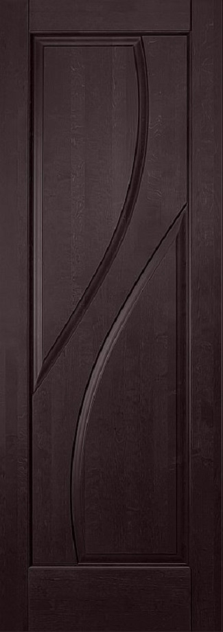 Двери в интерьере - Дверь ОКА массив ольхи Даяна венге, глухая