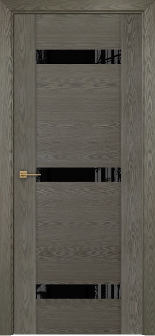 Двери в интерьере - Дверь Оникс Парма 3 дуб арктик, глухая лакобель RAL 9005