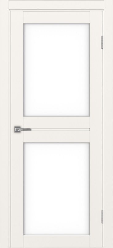 Двери в интерьере - Дверь Эко 520.212 бежевый, lacobel белый