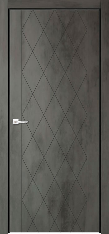 Двери в интерьере - Дверь V Лоярд эмалит Севилья 10 бетон темный, глухая