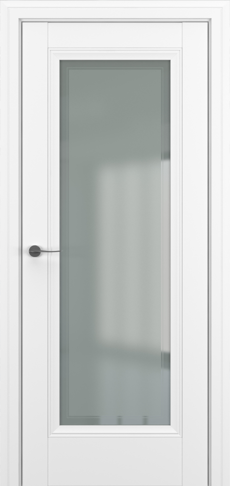 Двери в интерьере - Дверь Z Неаполь В3 экошпон белый, сатинат