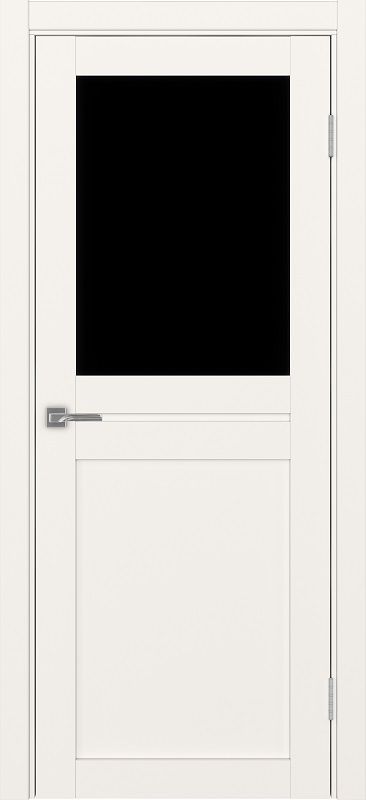 Двери в интерьере - Дверь Эко 520.211 бежевый, lacobel черный