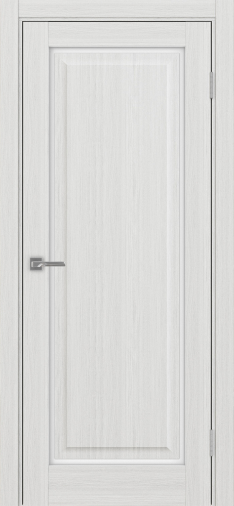Двери в интерьере - Дверь Эко 601С.21 ОФ4 ясень серебристый, lacobel белый