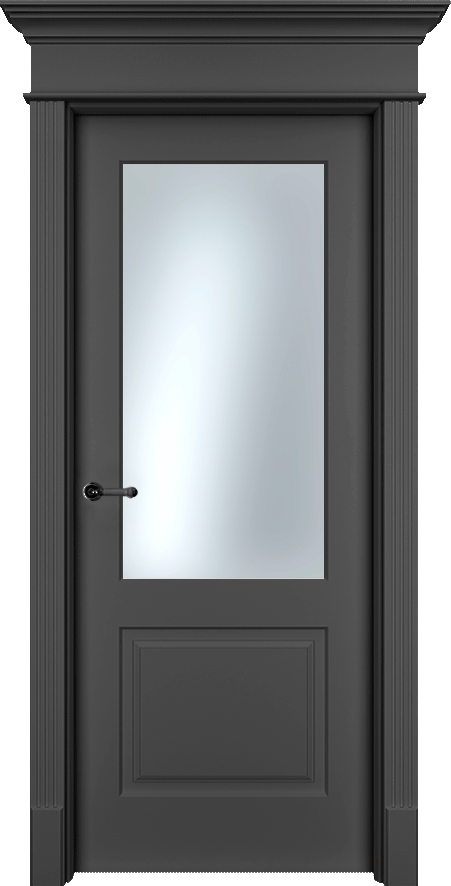 Двери в интерьере - Дверь Нф2с эмаль RAL 9005, сатинат