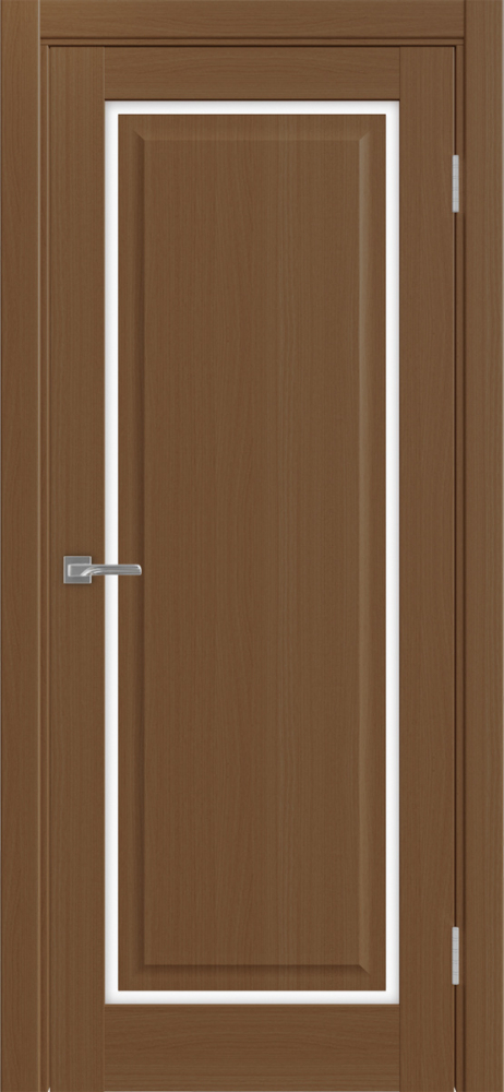 Двери в интерьере - Дверь Эко 601С.21 ОФ4 орех, lacobel белый