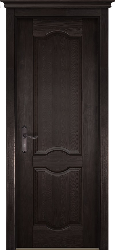 Двери в интерьере - Дверь ОКА браш массив сосны Ферара венге, глухая