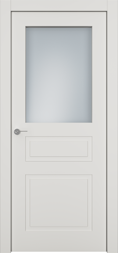 Двери в интерьере - Дверь Классика-3 эмаль RAL 9010, сатинат