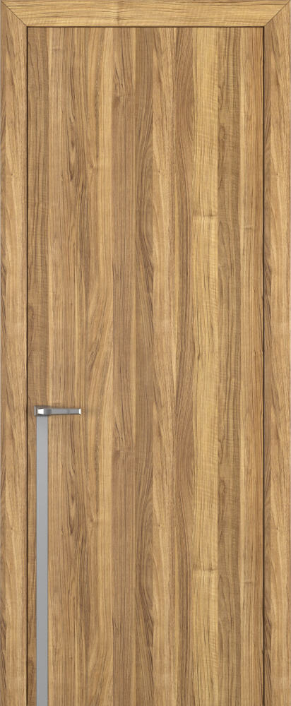 Двери в интерьере - Дверь Z K21 toppan орех грецкий, молдинг серебро, глухая