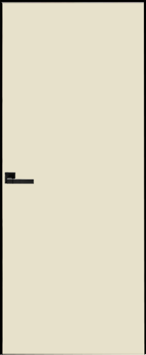 Двери в интерьере - Дверь скрытая ИУ-42 AL black с 4-х сторон, эмаль белый шелк 2,4 м