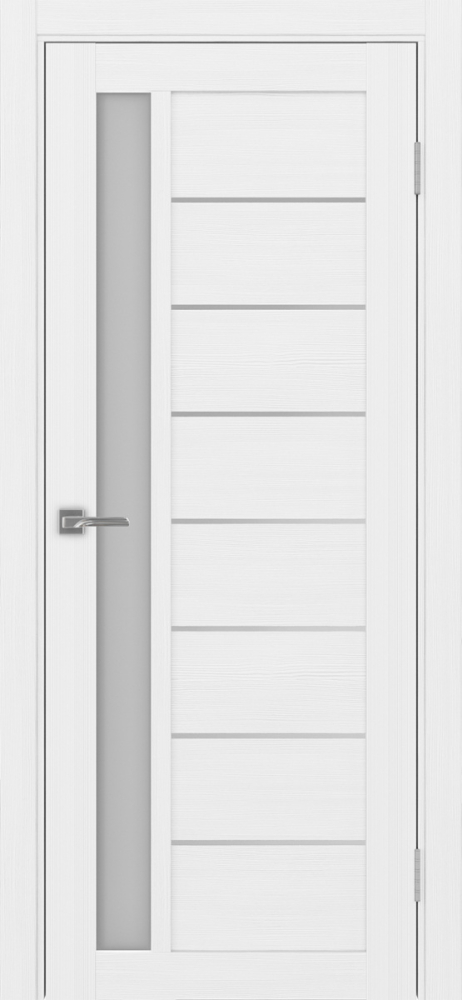 Двери в интерьере - Дверь Эко 554.21 АПП белый лед молдинг SC, сатинат