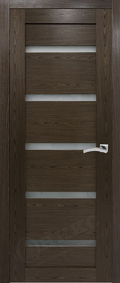 Двери в интерьере - Дверь Оникс Тектон 5 орех тангентальный, сатинат