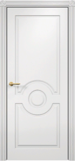 Двери в интерьере - Дверь Оникс Рада фрезерованная эмаль белая, глухая