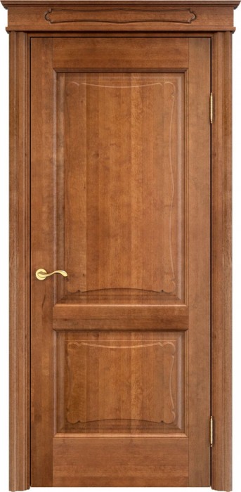 Дверь Итальянская Легенда массив ольхи ОЛ6.2 орех 10%, глухая. Фото №2