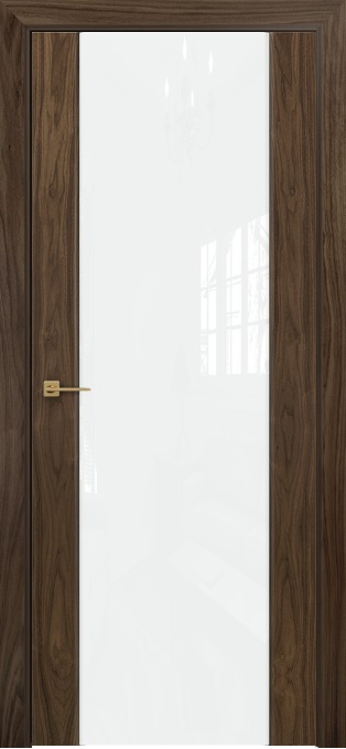 Двери в интерьере - Дверь Оникс Парма 1 американский орех, глухая лакобель RAL 0333