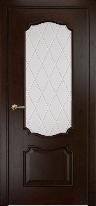 Дверь Оникс Венеция палисандр, сатинат гравировка Ромбы