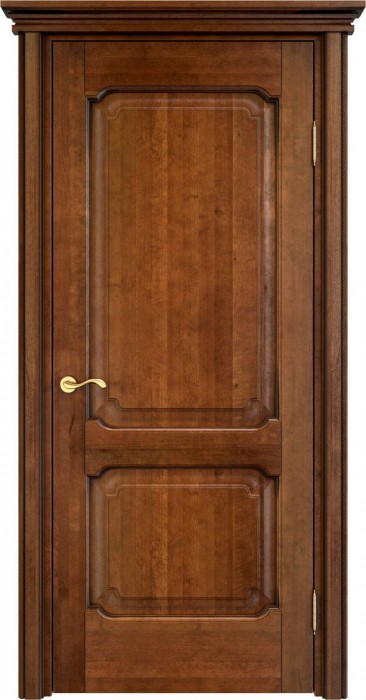 Дверь Итальянская Легенда массив ольхи ОЛ7.2 коньяк с патиной, глухая. Фото №2