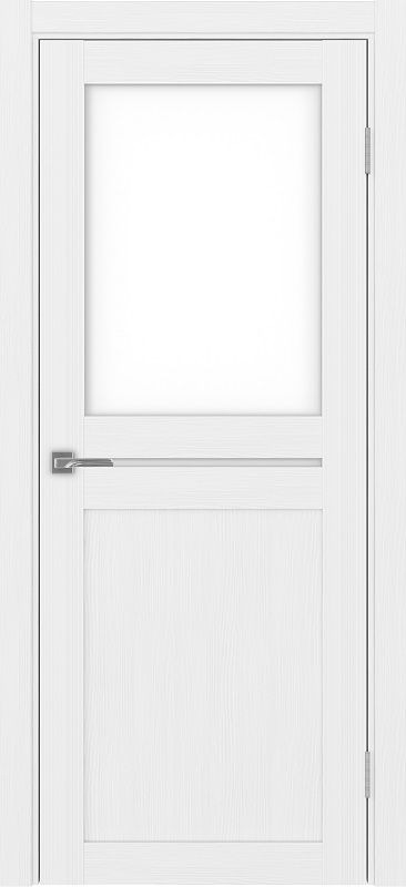 Двери в интерьере - Дверь Эко 520.221 белый лед, lacobel белый