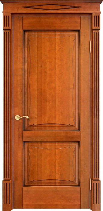Дверь Итальянская Легенда массив ольхи ОЛ6.2 медовый с патиной орех, глухая. Фото №3