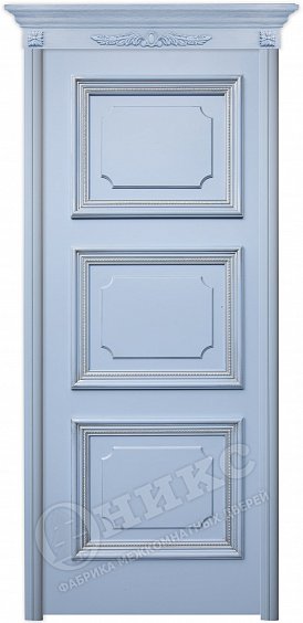Двери в интерьере - Дверь Оникс Пальмира эмаль голубая, глухая