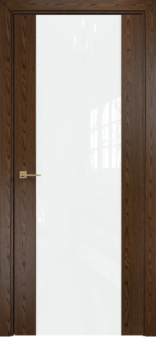 Двери в интерьере - Дверь Оникс Парма 1 орех тангентальный, глухая лакобель RAL 0333