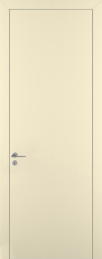 Двери в интерьере - Дверь Z K7 полипропилен крем, ALU кромка хром, глухая