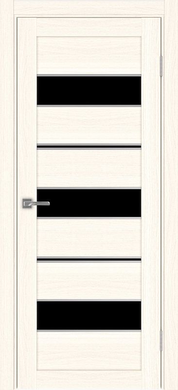 Двери в интерьере - Дверь Эко 526.122 АПП ясень светлый молдинг SC, lacobel черный