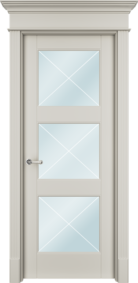 Двери в интерьере - Дверь Тан33Хс эмаль RAL 9001, сатинат