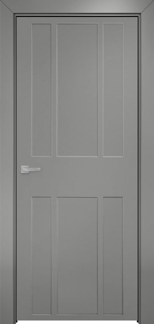 Двери в интерьере - Дверь Оникс Оксфорд 2 фрезерованная эмаль RAL 7036, глухая