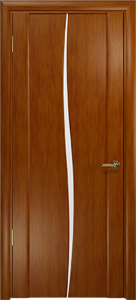 Дверь Арт Деко Спациа-лепесток темный анегри, белый триплекс