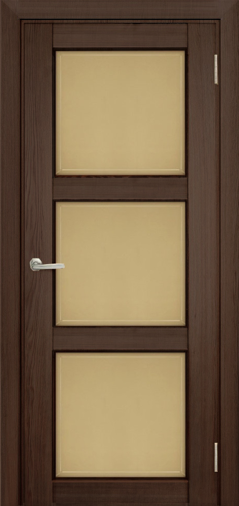 Двери в интерьере - Дверь Берест массив сосны Браво дуб, стекло бронза