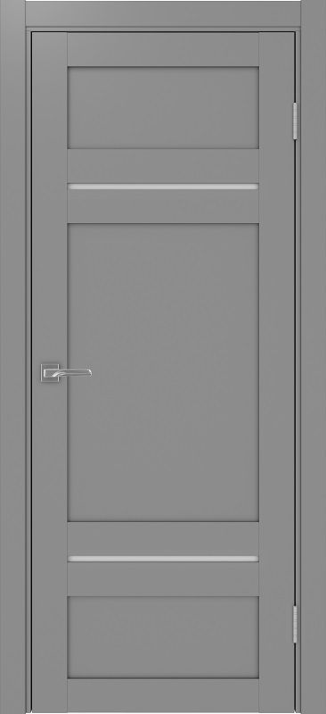Двери в интерьере - Дверь Эко 532.12121 серый, lacobel белый