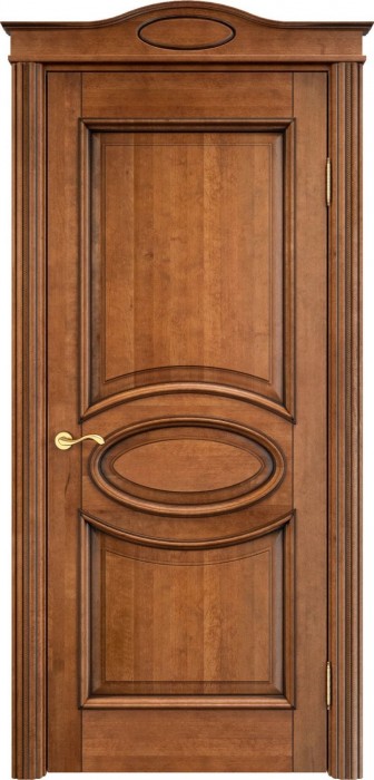 Дверь Итальянская Легенда массив ольхи ОЛ26 орех 10% с патиной, глухая. Фото №2