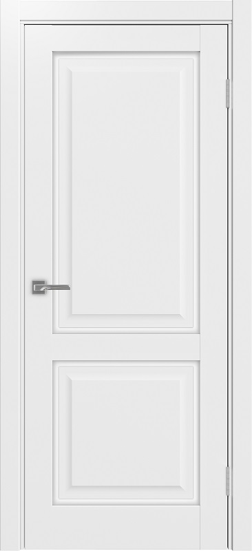 Двери в интерьере - Дверь Эко 602С.2121 ОФ4 белый снежный, lacobel белый