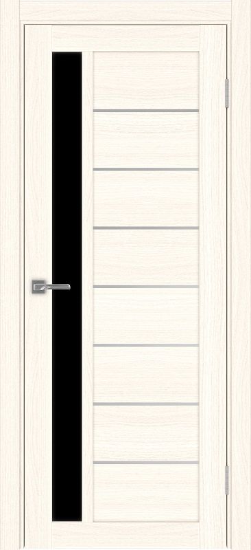 Двери в интерьере - Дверь Эко 554.21 АПП ясень светлый молдинг SC, lacobel черный