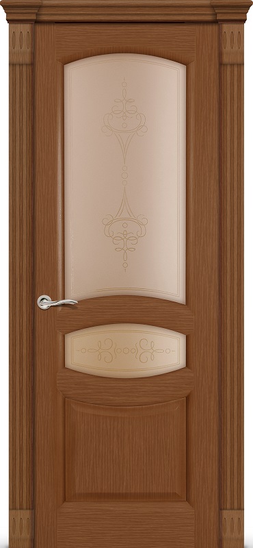 Двери в интерьере - Дверь Ситидорс Топаз темный дуб, остекленная