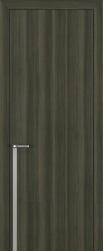 Двери в интерьере - Дверь Z K21 toppan дуб темный, молдинг серебро, глухая