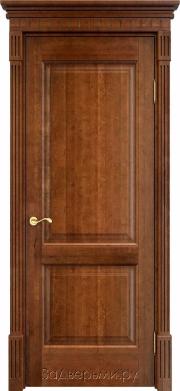 Дверь ПМЦ массив ольхи ОЛ13 коньяк, глухая