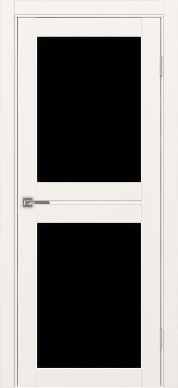 Двери в интерьере - Дверь Эко 520.212 бежевый, lacobel черный