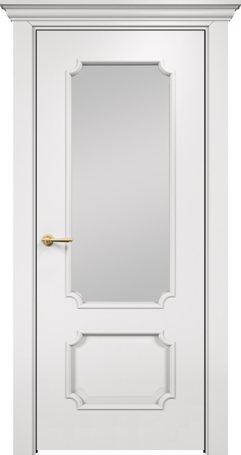 Двери в интерьере - Дверь Оникс Палермо эмаль белая, сатинат