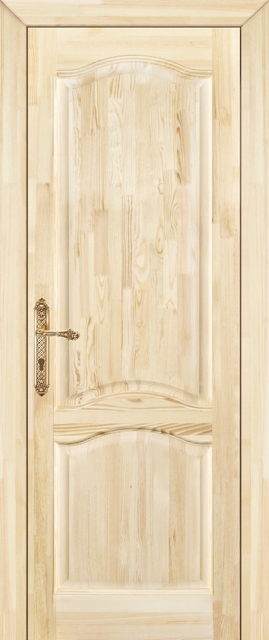 Двери в интерьере - Дверь Итальянская Легенда массив сосны 7 некрашенная, глухая