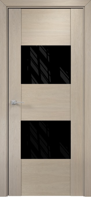 Двери в интерьере - Дверь Оникс Парма мокко, глухая лакобель RAL 9005