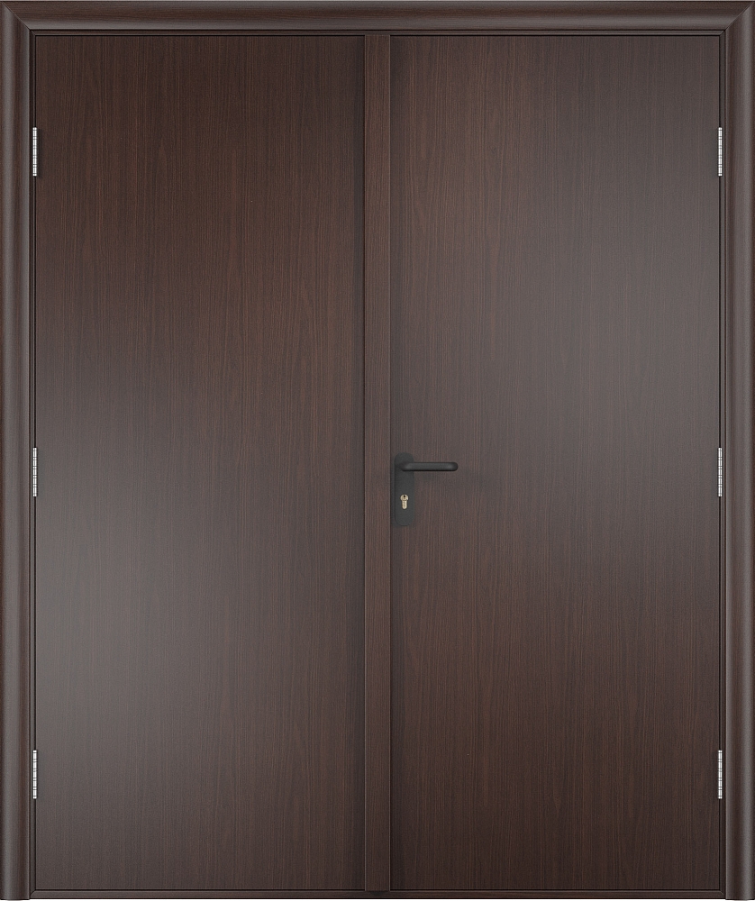 Двери в интерьере - Дверь противопожарная V ДПГ+ДПГ финиш-пленка 30 мин, венге