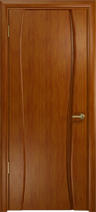Двери в интерьере - Дверь Арт Деко Лиана-1 темный анегри, глухая