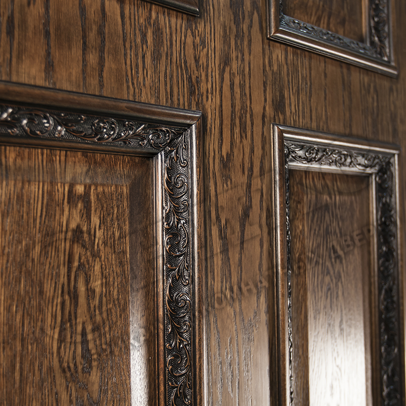 Дверь Оникс Гранд со штапиком Флора дуб коньячный, глухая. Фото №2
