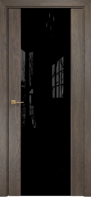 Двери в интерьере - Дверь Оникс Престиж дуб античный, триплекс черный