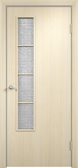 Двери в интерьере - Дверь усиленная V ПВХ беленый дуб, армированное 05