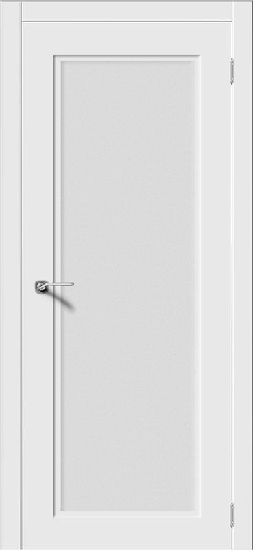 Двери в интерьере - Дверь V Квадро-6 эмаль белая, сатинат