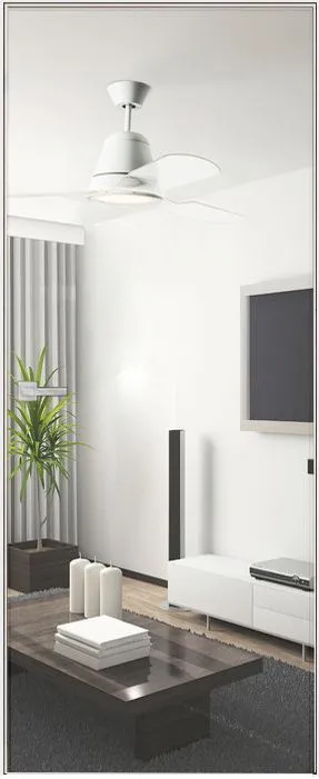 Двери в интерьере - Дверь скрытая зеркало/под покраску ИУ-42, AL с 4-х сторон, 2,0 м